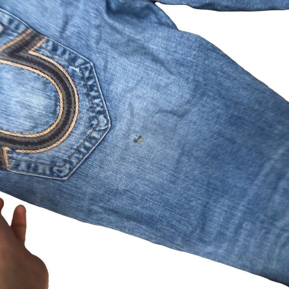 TRUE Religion Jeans Size 32 SLIM Blue - Picture 7 of 8